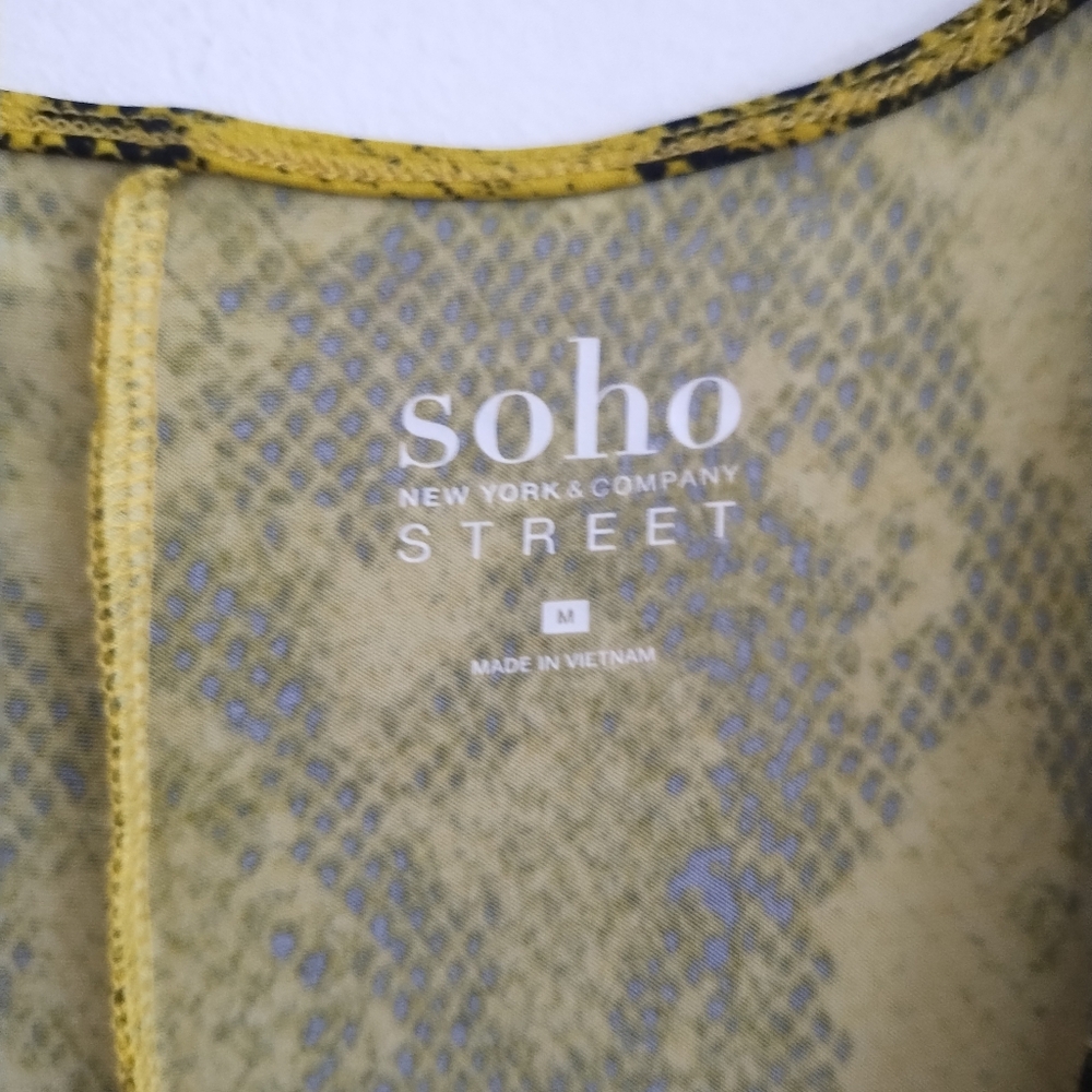 New York & Company Yellow High Low Dress - Picture 6 of 7